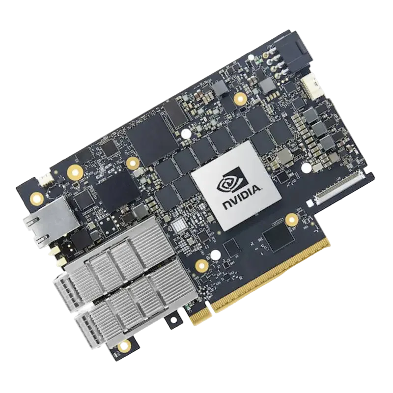 NVIDIA BlueField-3 B3210E, E-Series FHHL DPU, InfiniBand HDR100 100Gb/s, Ethernet 100GbE, 2-Ports QSFP112, Crypto Enabled