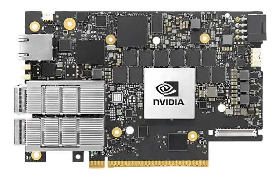 NVIDIA BlueField-3 B3210E, E-Series FHHL DPU, InfiniBand HDR100 100Gb/s, Ethernet 100GbE, 2-Ports QSFP112, Crypto Enabled